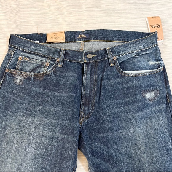 Polo Ralph Lauren Classic Fit Rigid Jeans-Distressed - Picture 5 of 15